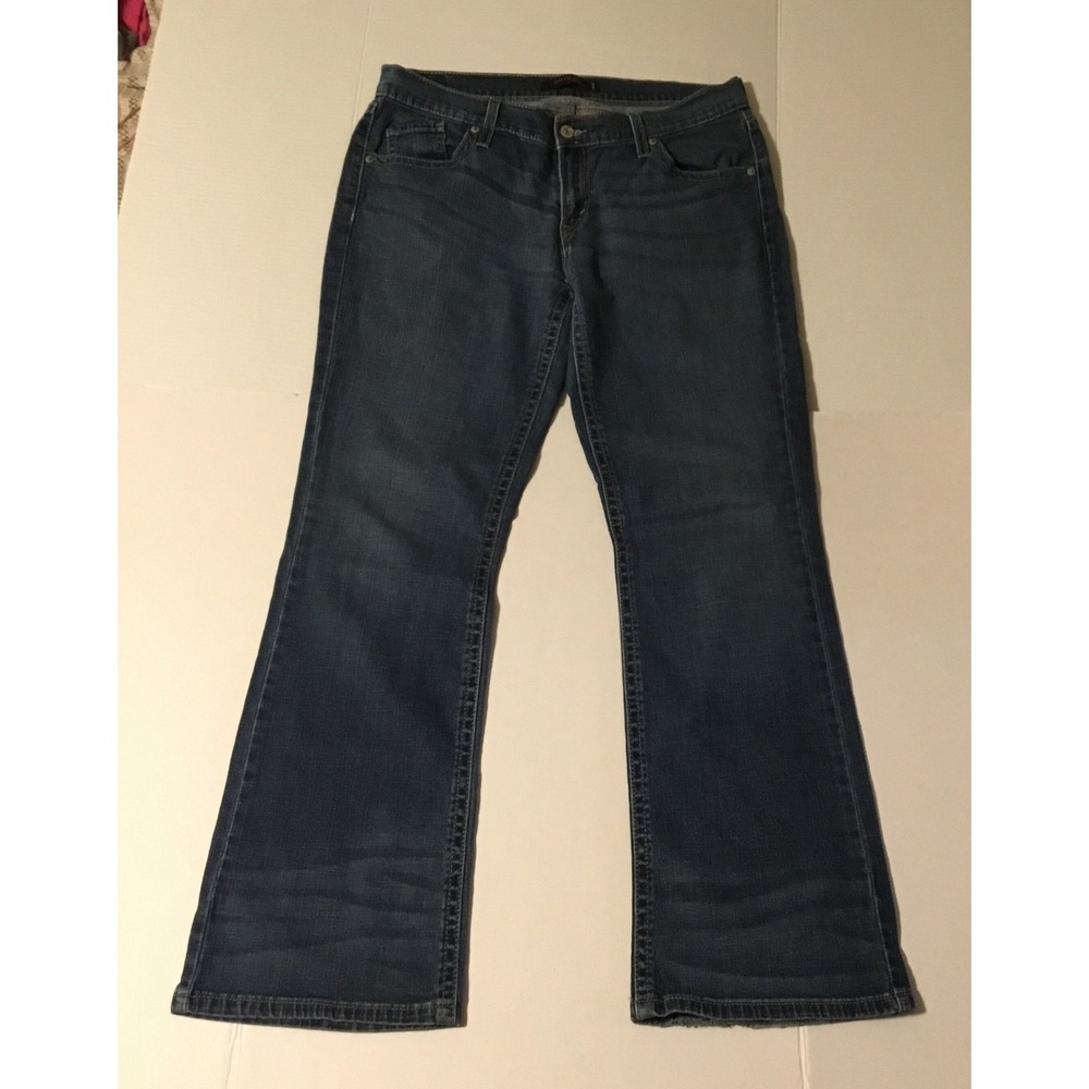 Levis Curvy Cut Bootcut Jeans Medium Wash Blue Denim Size 13M Mid Rise